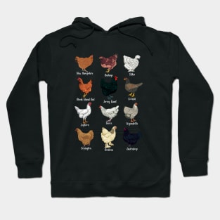 Chickens of the world - types of chickens Hoodie